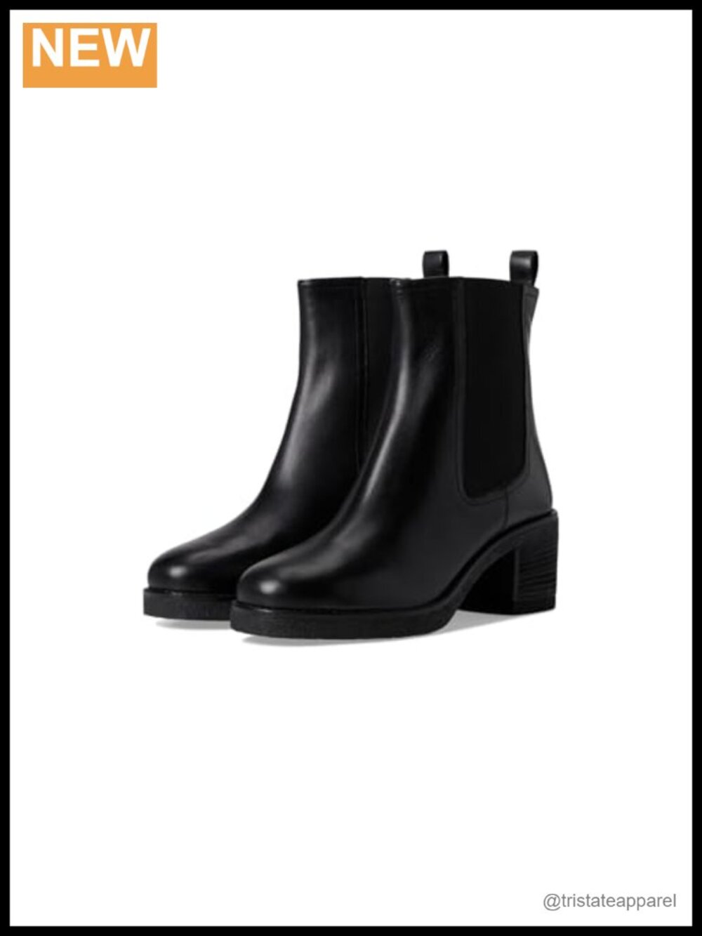 Seychelles Hustle Leather Chelsea Bootie Women's Ankle Boot Block Heel